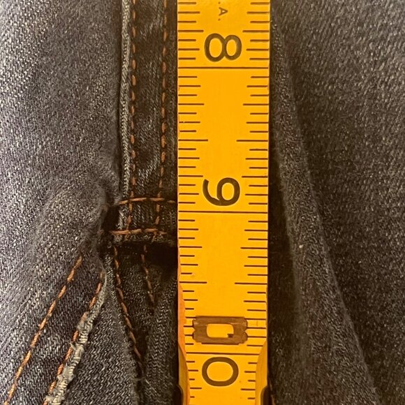 Enjean Women Size 7/28 High Rise Destructed Skinny Jeans Dark Wash Comfort - Picture 13 of 16